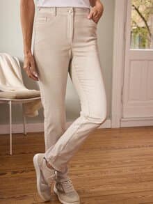 5-Pocket-Hose Antik-Look Beige