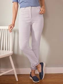 5-Pocket-Hose Antik-Look Rosé