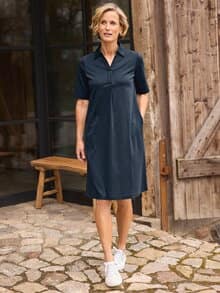 Polokleid Baumwolle Marine