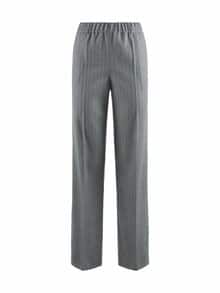 Flanell-Schlupfhose Nadelstreifen Anthrazit/Schwa