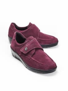 Keilabsatz-Klettschuh Supersoft Bordeaux