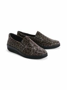 Hallux-Slipper-Thermoleicht Grau-Leo