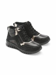 Hallux-Komfort  Bootie Federleicht Schwarz