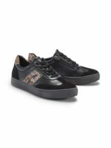 Hallux-Schnürer-Soft Schwarz/ Leopar