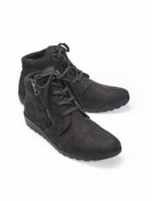 Reißverschluss-Bootie Rutschsicher Schwarz