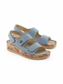 3er-Klettsandale Memory Hellblau