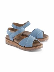 Hallux-Sandale Weichfußbett Hellblau
