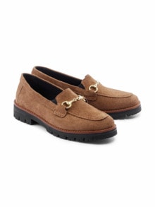 Hallux-Slipper Schrittsicher Cognac