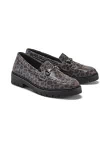 Hallux-Slipper Schrittsicher Leoprint Grau