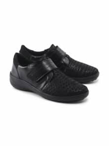 Hallux-Klettslipper Supersoft Schwarz