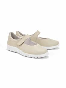 Hallux-Hirschleder BallerinaKomfort Beige