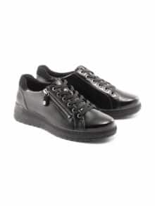 Hallux Antirutsch-Schnürer Lupo Schwarz Lack