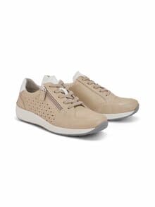 Hirschleder-Schnürer Luftkomfort Beige