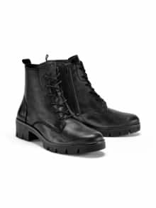 Hallux-Stiefelette Komfort Schwarz
