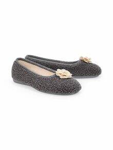 Varomed-Hallux-Hausschuh-Ballerina Grau
