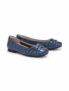 Hirschleder-Edel Ballerina Blau