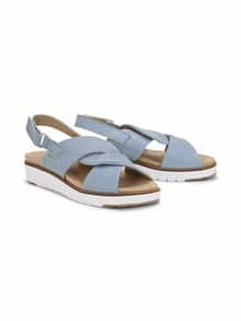 Hallux-Hirschleder Sandale Soft Hellblau