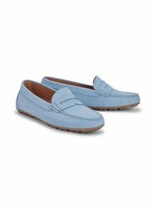 Super-Soft Mokassin Hellblau