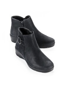 Keilabsatz-Stiefelette Winterwarm Keilabsatz-Stiefelette Winterwarm