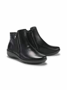 Hallux-Lupo Stiefelette Bequemweite Schwarz