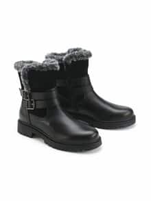 Warmfutter- Stiefelette Soft Schwarz