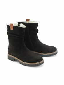 Bequem-Stiefel Warmfutter Schwarz