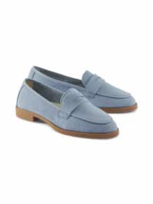 Hallux Edelkomfort-Loafer Hellblau