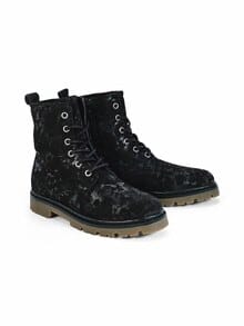 Hallux-Bootie Komfort Schwarz Muster