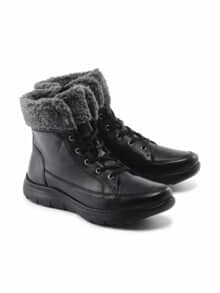 Luftpolster-Bootie Warmfutter Schwarz