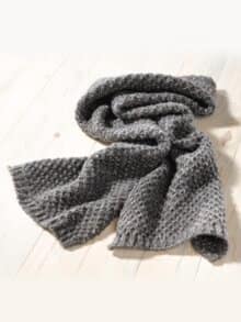 Strickschal Shiny Dunkelgrau