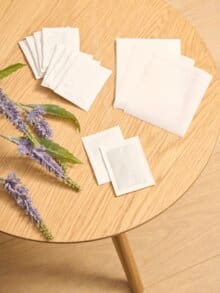 Bambus-Vital-Pflaster Lavendel 10St Weiß