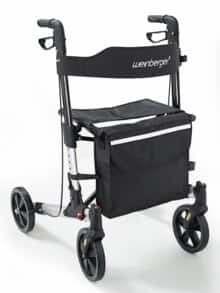 Weinberger Aluminium-Rollator Schwarz