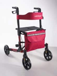 Weinberger Aluminium-Rollator Rot