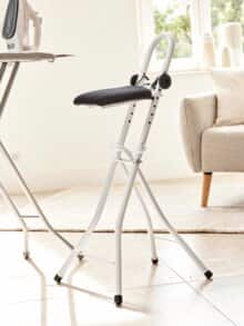 Steh-/Sitzhilfe klappbar Weiß-Schwarz