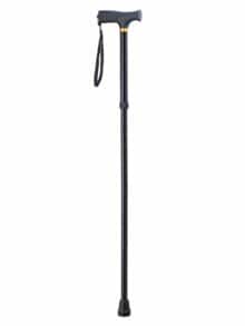 Aluminium-Gehstock Faltbar Schwarz