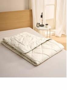 Frankenstolz Lamahaar-Duo-Steppbett Natur