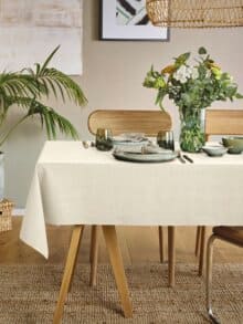 Sander-Tischdecke Fleckschutz Eckig Ecru