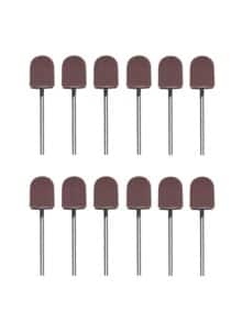 Ersatz-Schleifkappen 12 Stk. Schwarz