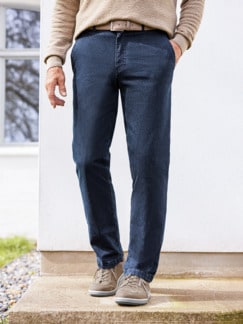 Herren-Thermojeans Dunkelblau Detail 1