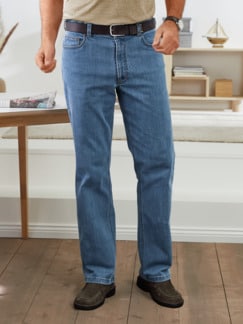 5-Pocket-Jeans Highstretch Mittelblau Detail 1