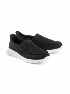 Hallux Ultraleicht Schlupf Slipper Schwarz Detail 1