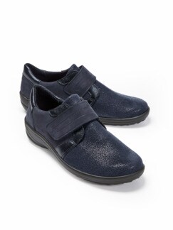 Hallux-Klettslipper Rutschfest Blau Detail 1