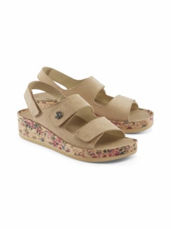 3er-Klettsandale Memory Beige Detail 1