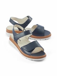 Hallux-Doppelklett-Sandale Blau Detail 1