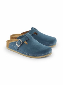 Naturform-Pantolette Memory-Foam Blau Detail 1