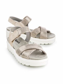 Hallux-Sandale Wolkenweich Creme Detail 1