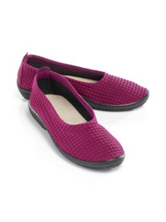 Hallux-Softslipper Beere Detail 1