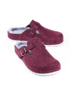 Lammfell-Pantolette Wollfilz Lammfell-Pantolette Wollfilz