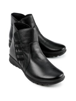 Ultrasoft-Bequem-Boots Schwarz Detail 1