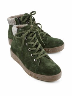 Thermo-Boots Reißverschluss Grün Detail 1